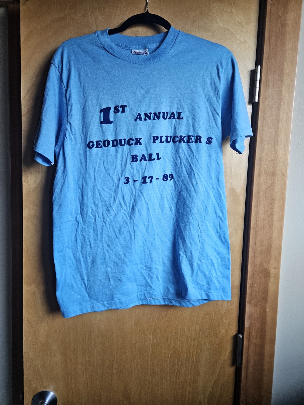 Hanes Light Blue Short Sleeve Graphic Tee